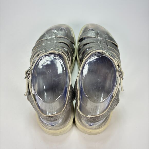 ECCO Flowt LX Silver Leather Sandals Comfort Walking Women’s Size US 6.5 EU 37 - Picture 6 of 9